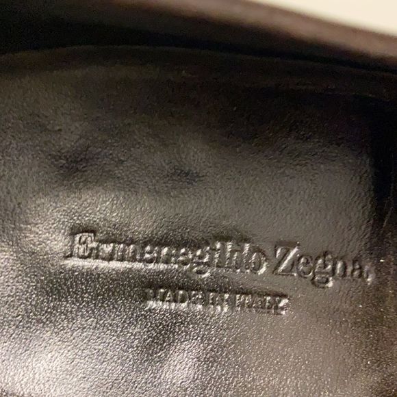 Emenegildo Zegna Chocolate Brown Leather Moccasin Loafers - Picture 14 of 14